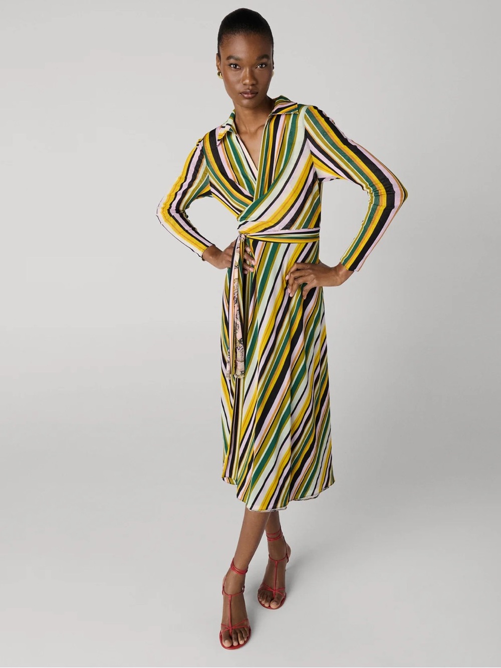 NWOT Diane Von Furstenberg Phoenix Reversible Dress SIZE L